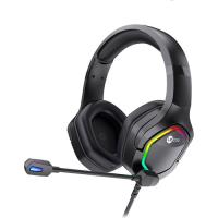 Lenovo LECOO HT403 3.5 MM Jacklı  RGB AYDINLATMALI KABLOLU KULAKLIK SİYAH